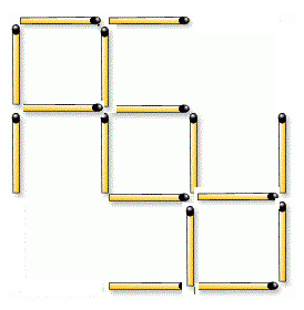 how about this? ....  just moved 4 sticks.... and there surely are 3 same sized squares... :)